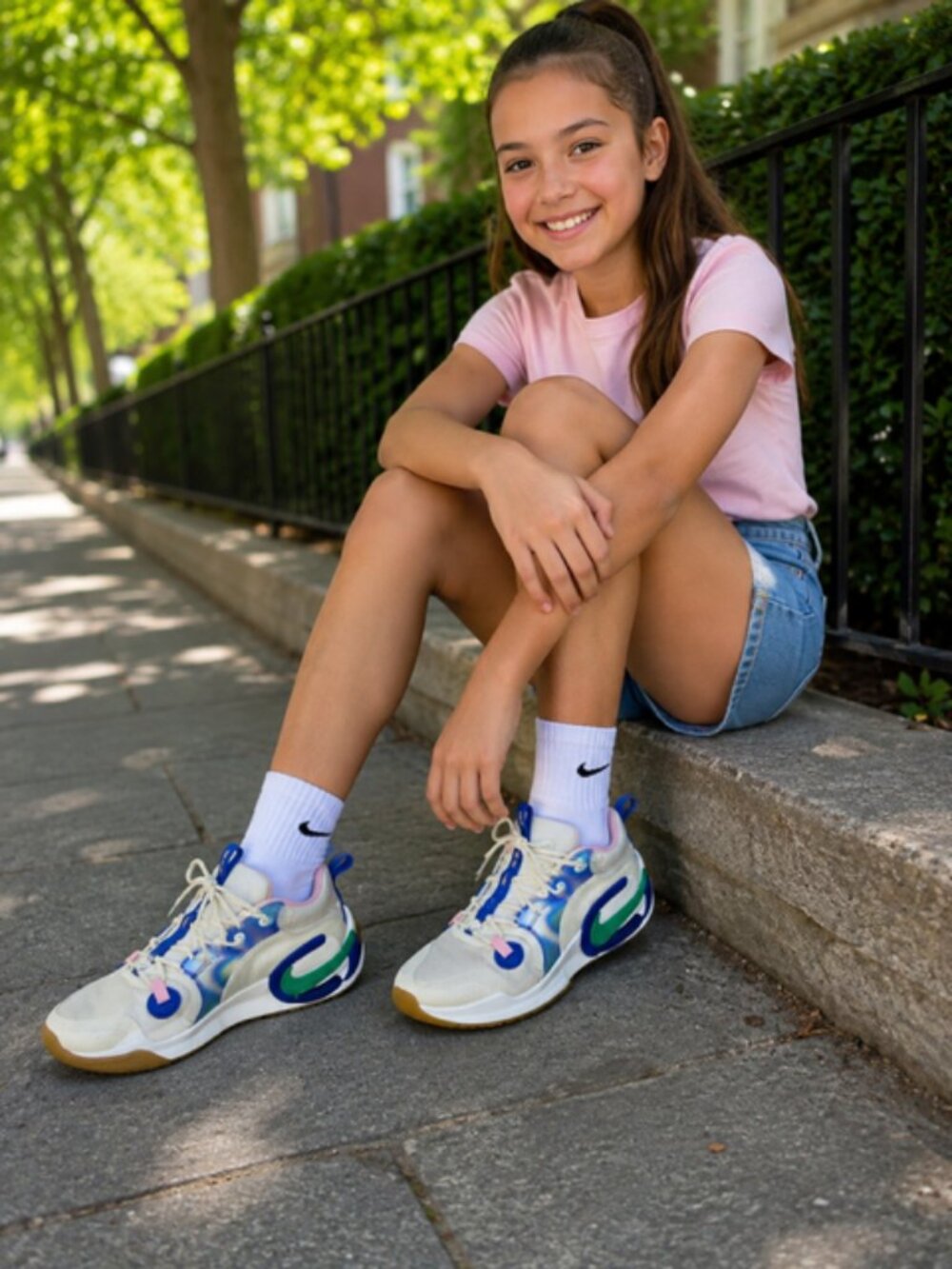 Nike Air Zoom GT Hustle 2 “Be True” Youth Sneakers Size 5.5Y Multicolor